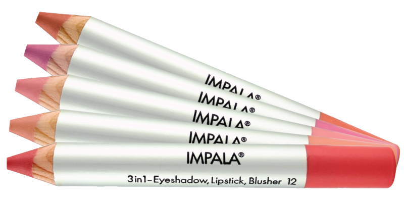 IMPALA Pencil 3 in 1 - Eyeshadows, Lipstick & Blush-on